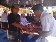 Bupati Giri Prasta Hadiri Upacara Dewa Yadnya Ngerorasin Pesemetonan Dadia Dalem Dasar Suter Desa Adat Abang Bangli