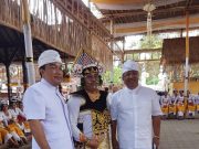 Tawur Agung di Desa Adat Penarungan, Wakil Ketua DPRD Badung Wayan Suyasa ”Ngayah” Pentaskan Tari Baris Gede