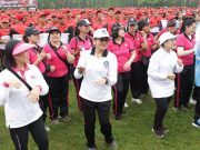 Dihadiri Mendagri dan Nyonya, Gubernur dan Ny. Putri Koster Gelar Senam Nangun Sat Kerti Loka Bali