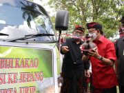 Pulihkan Ekonomi Bali, Gubernur Koster Lepas Ekspor Kakao Fermentasi 10 Ton ke Osaka Jepang