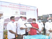 Gubernur juga Letakkan Batu Pertama Pembangunan Pasar Umum Rakyat Gianyar