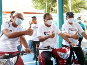 Gubernur Koster Lepas Gowes dengan Sepeda Listrik