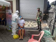 Posko Terpadu Covid-19 Desa Pemogan Gelar Testing, Tujuh Orang Dinyatakan Positif