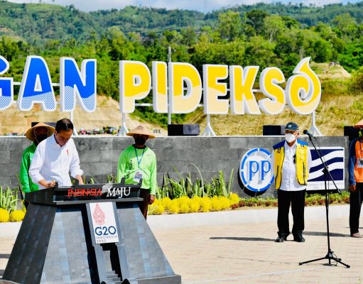 Air Kunci Ketahanan Pangan, Presiden Resmikan Bendungan Pidekso