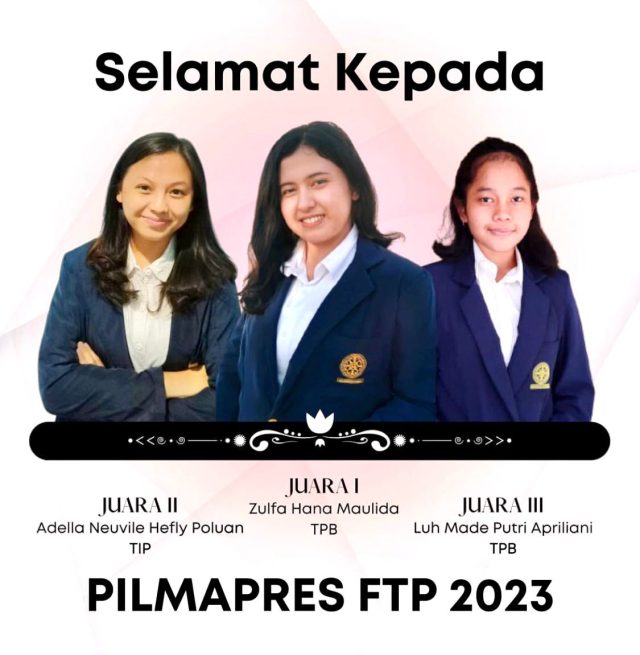4 April 2023_Laksanakan Pemilihan Mahasiswa Berprestasi, FTP Unud siap kirim Perwakilan ke Jenjang Universitas - 199602012022031006 I Gede Arie Mahendra Putra, S.TP., M.TP.