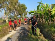 Peringati Bulan Bhakti Gotong Royong, Kelurahan Penatih Ajak Siswa Jaga Kebersihan Lingkungan