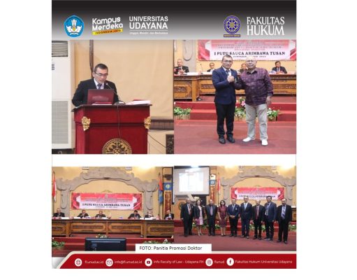 I Putu Sauca Arimbawa Tusan Doktor Baru PDIH FH Unud