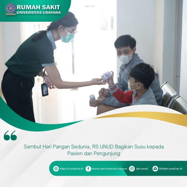 13 Oktober 2023_Sambut Hari Pangan Sedunia, RS UNUD Bagikan Susu kepada Pasien dan Pengunjung (2) - humas rs unud