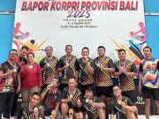 Denpasar Raih Juara Satu Turnamen Tenis Meja Bapor Korpri Provinsi Bali
