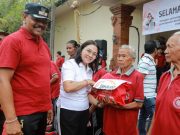 Ketua TP PKK Badung Hadiri Perayaan Hari Ibu di Desa Sembung