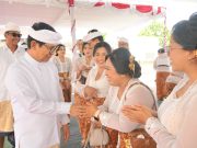 Bupati Adi Arnawa Hadiri Karya Melaspas Gedung Baru SMPN 3 Kuta Utara