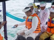 Wabup Bagus Alit Sucipta Hadiri Upacara Pakelem Pemahayu Jagat di Pantai Muaya Jimbaran
