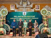 Hadiri Pelantikan Rektor Unmas Denpasar, Gubernur Koster Ingin Kolaborasi Riset Perguruan Tinggi Se-Bali