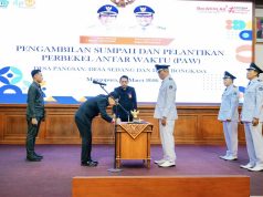 Bupati Adi Arnawa Lantik Tiga Perbekel Antar Waktu di Badung