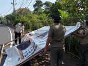 Satpol PP Kota Denpasar Tertibkan Baliho dan Spanduk di Fasilitas Umum