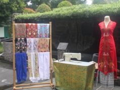 Kembang Pucuk Bordir Ny. Kadek Ariasih, UMKM Persit Kartika Chandra Kirana Cabang XLI Yonzipur 18 PD IX/Udayana