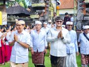 Bupati dan Wabup Badung Hadiri Karya Melaspas di Pura Dalem Suargan Bongkasa