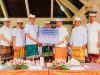Serahkan Bantuan Kebencanaan Rp 460 Juta, Bupati Adi Arnawa Hadiri Melaspas Pura Dalem Gede Abianbase