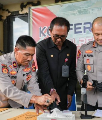 Polres Badung Berikan Apresiasi Dukungan CCTV Diskominfo Pemkab Badung
