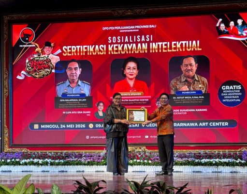 DPD PDI Perjuangan Bali Kuatkan Perlindungan Karya dan Inovasi Melalui Sosialisasi Sertifikasi Hak Kekayaan Intelektual