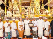 Wakil Bupati Badung Hadiri Prosesi Nganyarin di Pura Dalem Pingit Bongkasa