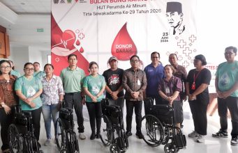 Wawali Kota Arya Wibawa Apresiasi Donor Darah Tirta Sewakadarma