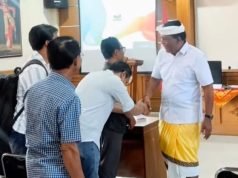 Ketua DPRD Badung Anom Gumanti Hadiri Sosialisasi Pembangunan Drainase Pengendalian Banjir Jalan Basangkasa-Sunset Road