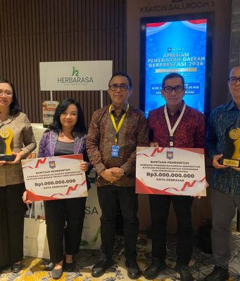 Denpasar Borong Dua Penghargaan Kemendagri, Terbaik I Penanggulangan Kemiskinan dan Stunting Regional Jawa-Bali