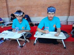 Dua Digembleng Sanggar, Sembilan Peserta Badung Berlaga di Wimbakara Seni Lukis Wayang Klasik Bali PKB Ke-48