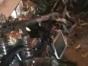 Diduga Lakukan Aksi “Speding”, Satu Unit Yamaha Aerox Terbakar