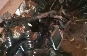 Diduga Lakukan Aksi “Speding”, Satu Unit Yamaha Aerox Terbakar