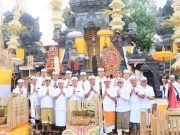 Jaya Negara Dampingi Gubernur Koster dan Bupati Se-Bali Ikuti Prosesi Karya Tawur Tabuh Gentuh di Pura Payogan Agung Segara Rupek