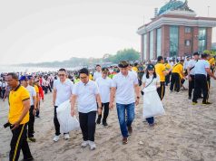 Pemkab Badung Bersinergi dengan Kejati Bali Gelar Aksi Bersih Pantai dan Pelepasan Tukik