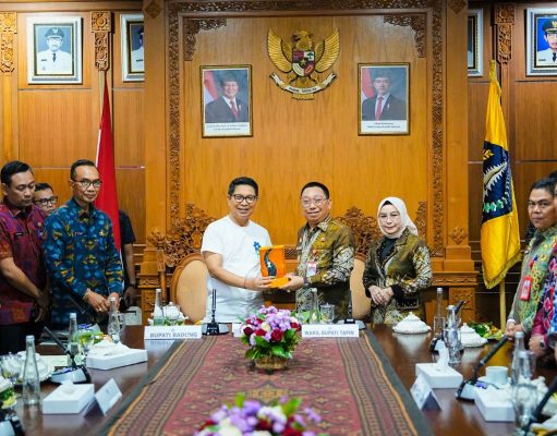 Perkuat Sinergi Pengelolaan Pangan dan Ketahanan Daerah, Bupati Badung Terima Kunjungan Pemkab Tapin