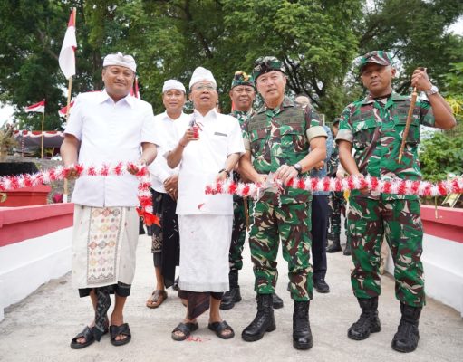 Perkuat Akses Masyarakat, Pangdam IX/Udayana Resmikan Jembatan Perintis Garuda Desa Saba