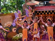 Sanggar Seni Taksu Murti Kemanisan Pukau PKB 2026, Angklung Kebyar Legian Tampil Spektakuler
