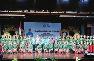 Semarak HKG PKK Ke-54 Tahun 2026, Ny. Ayu Kristi Arya Wibawa Hadiri Lomba Paduan Suara Tingkat Provinsi Bali