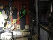 Api Sambar Tangki Pertamini, Warung di Jalan Tukad Yeh Aya Hangus Terbakar