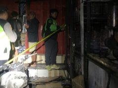 Api Sambar Tangki Pertamini, Warung di Jalan Tukad Yeh Aya Hangus Terbakar