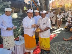 Bupati Badung Hadiri Puncak Karya Mamungkah dan Padudusan Alit di Dadia Penitangan Jimbaran