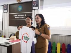 Sosialisasi Bahaya Narkoba di SMPN 2 Kuta Utara, Bunda Narkoba: Bangun Benteng Pertahanan Dalam Diri Anak Badung