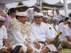 Pemkot Denpasar Sembahyang Pujawali Pura Jagatkartta Gunung Salak