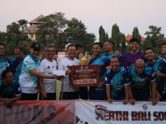 Kalahkan Dinas PUPRKIM, Disdikpora Bali Juara Kompetisi Mini Soccer Kerthi Bali IV