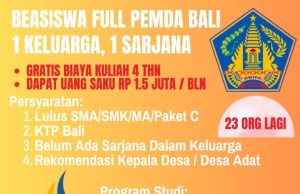 Beasiswa Full Pemprov Bali di STIKOM Bali, Tersisa Kuota 23 Orang