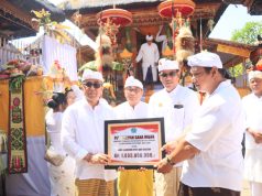 Walikota Jaya Negara Hadiri Karya Padudusan Agung di Pura Dalem Kahyangan Desa Adat Kesiman
