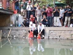 Walikota Jaya Negara Buka Lomba Mancing Lele Air Deras Banjar Saraswati Kesiman