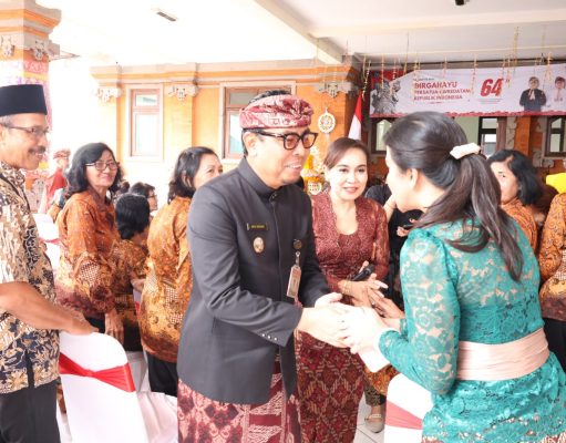 Wawali Arya Wibawa Hadiri Perayaan HUT Ke-64 PWRI Kota Denpasar