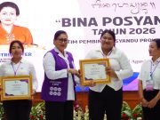 Ketua TP PKK Bali Ny. Putri Koster Tutup Bimtek Bina Posyandu Angkatan XI Tahun 2026