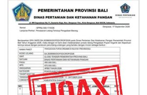 Kadis Pertanian Bali Tegaskan Surat Penawaran Pengadaan Pupuk yang Beredar Bukan Dokumen Resmi