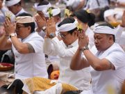 Bupati Nodya Karya di Pura Dugul Subak Sulangai dan Pura Pucak Mangu